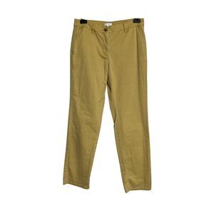 J. Jill Pants Womens Size 6 Mustard Yellow Chino Straight Leg Relaxed Casual